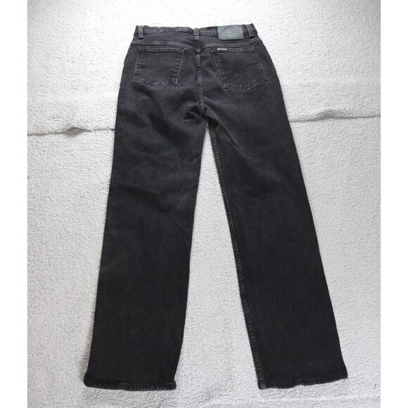 Vintage Harley Davidson Jeans Womens 14 Black Denim 5 Pocket Biker Motorcycle - Picture 2 of 9